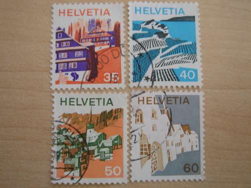 1973 HELVETIA - SG852-855 used stamps