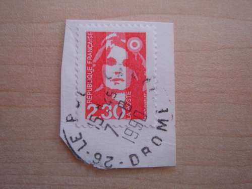 1990 France - Briat Jumelet 2.30 on postal item