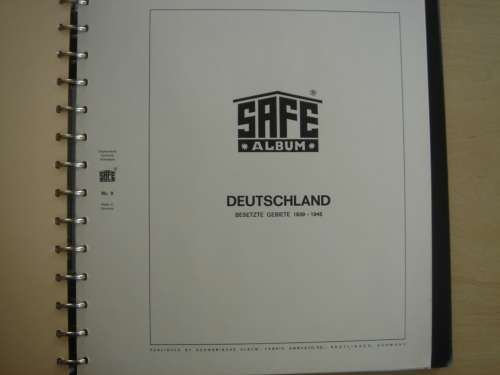 1939-1945 German Occupied Areas SAFE Album Nr 9 (43 pages) + 16 pages from a LEUCHTTURM Album
