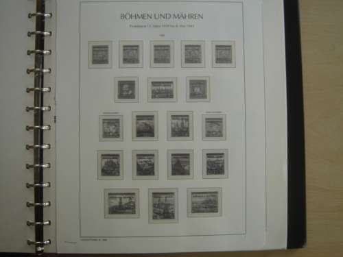 1939-1945 German Occupied Areas SAFE Album Nr 9 (43 pages) + 16 pages from a LEUCHTTURM Album