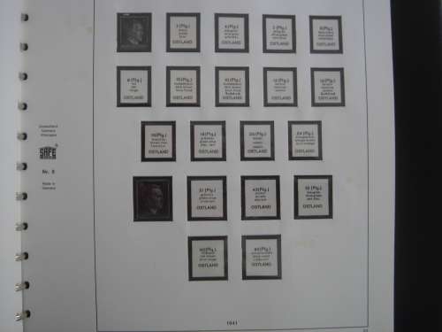1939-1945 German Occupied Areas SAFE Album Nr 9 (43 pages) + 16 pages from a LEUCHTTURM Album