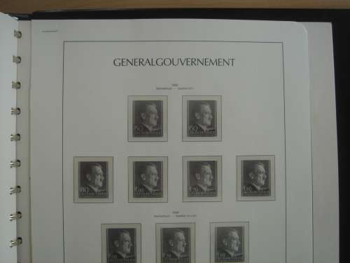 1939-1945 German Occupied Areas SAFE Album Nr 9 (43 pages) + 16 pages from a LEUCHTTURM Album
