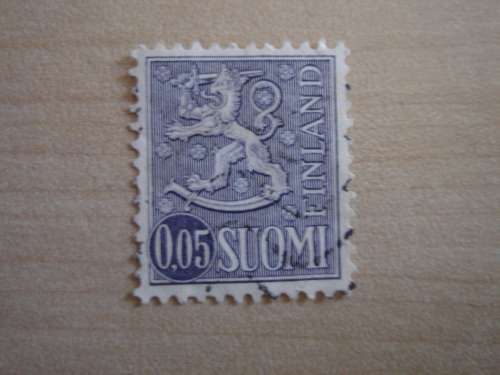 1962 Finland - Lion 0.05 used, stamped