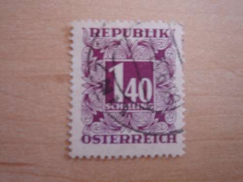 1949 Republik Oesterreich 1 S 40, used, stamped