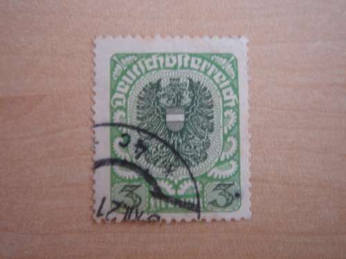 1920 Deutschoesterreich - Coat of Arms 3 K, used, stamped