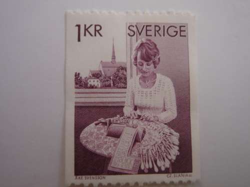 1976 Sweden - Lace Making 1 KR. used, not stamped
