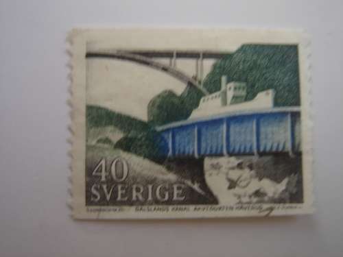 1968 Sweden - Dalsland Kanal 40 Oere used, stamped