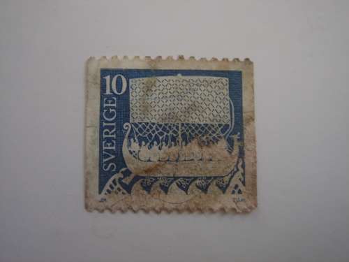 1973 Sweden - Viking Ship 10 Oere used, stamped