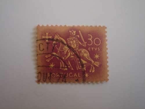 1953 Portugal - Templar Knights 30 CTVS used, stamped