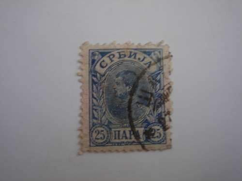 1894 Serbia - King Alexander 25 p used, stamped