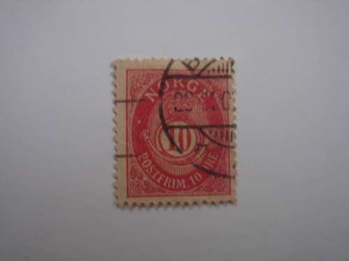 1893 Norway - Numerals 10 Oere used, stamped