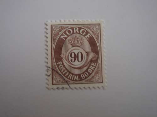 1978 Norway - Posthorn 90 Oere used, stamped
