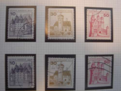 1977 West Berlin MiNr 532,534,536 C + D I used, stamped
