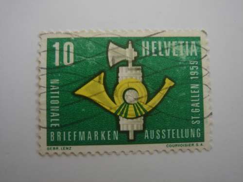 1959 HELVETIA NABAG 10 used, stamped
