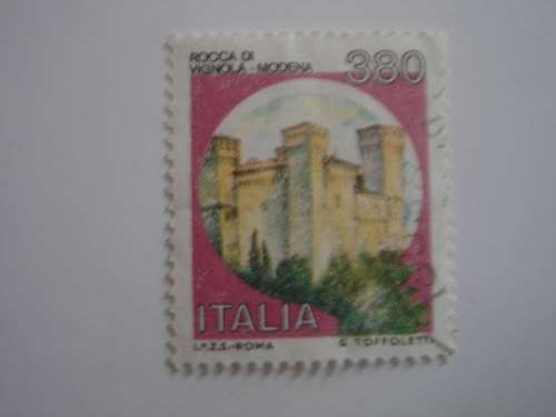 1987 Italia - Castello di Vignola - Modena 380 L used, stamped
