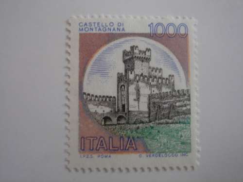 1980 Italia - Castello di Montagnana 1000 L used, not stamped
