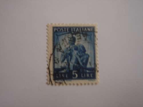 1945 Italia - Work for Justice & Family 5 L used, not stamped