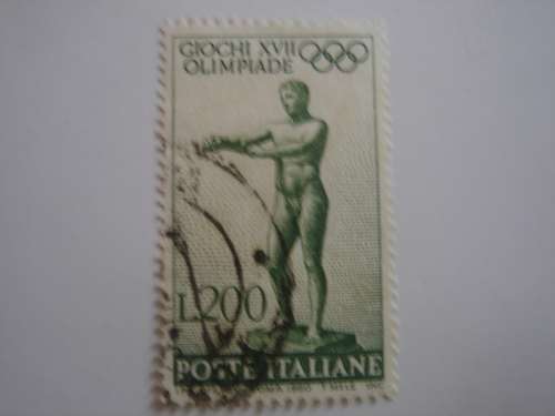 1960 Italia - Olympic Games Giochi 200 L used, stamped