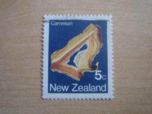 1982 NZ Minerals 5 c used, stamped