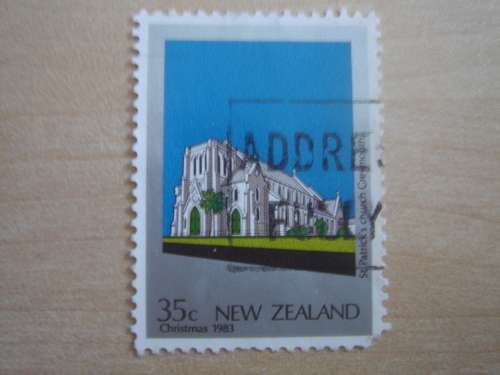 1983 NZ Christmas 35 c used, stamped