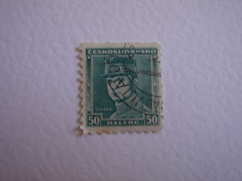1938 CZ - Gen. M.R. Stefanik 50h used, stamped