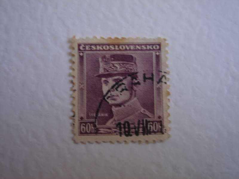 1938 CZ - Gen. M.R. Stefanik 60h used, stamped