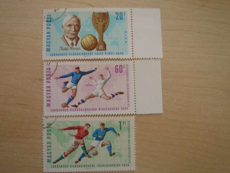 1966 Hungary - F.I.F.A. World Cup motives 20,60f, 1 Ft used, stamped