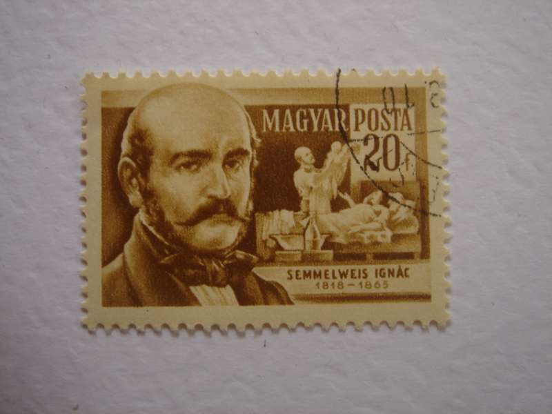 1954 Hungary - Scientists 20f used, stamped