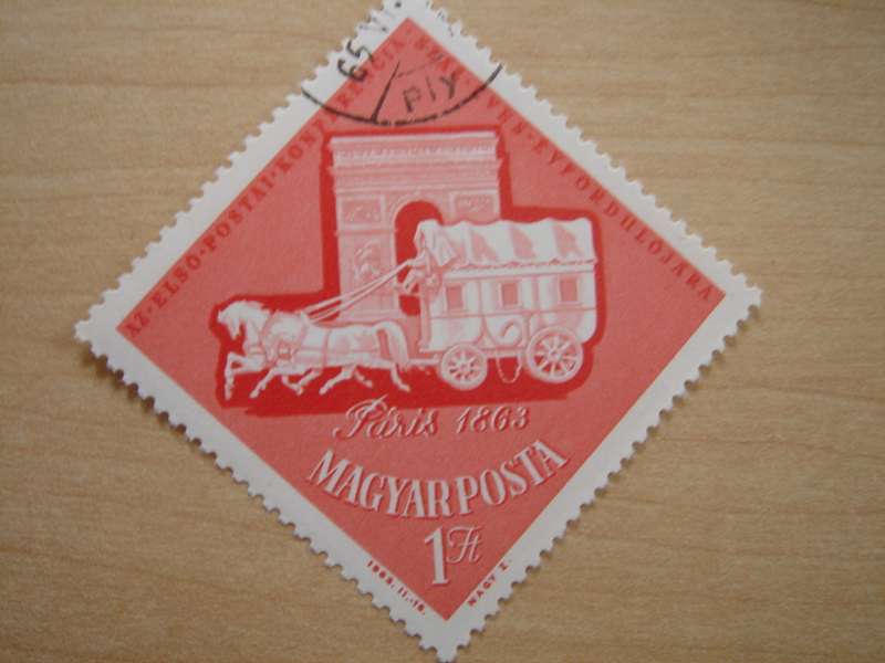 1963 Hungary - Paris 1 Ft used, stamped