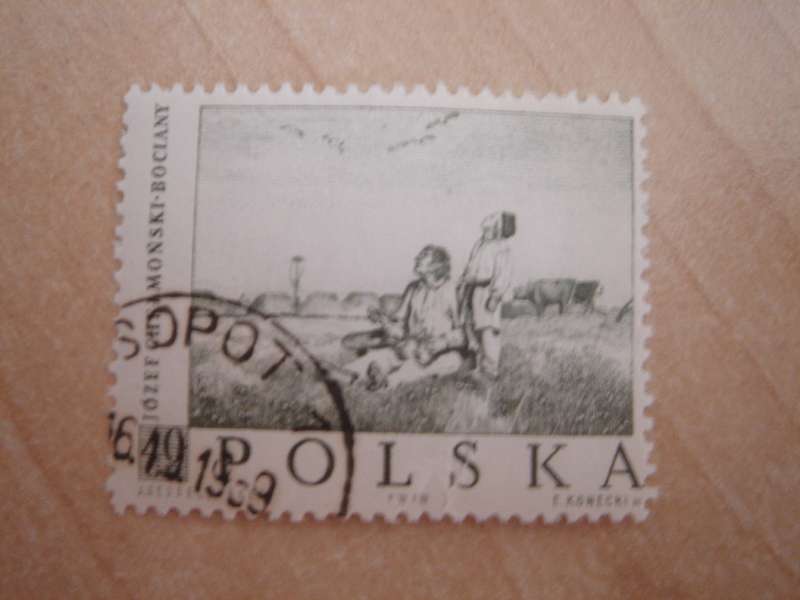 1959 Poland - Painting 40 GR used, stamped