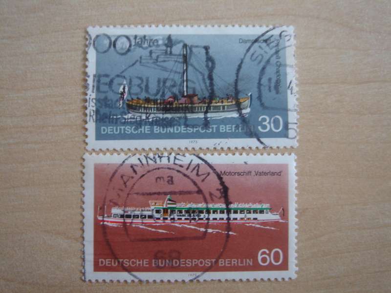 1975 West Berlin MiNr 483+486 used, stamped