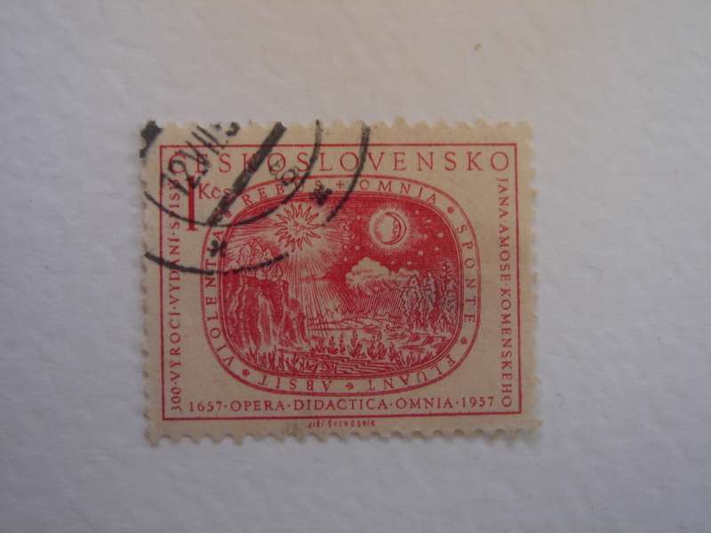 1957 CZ - Komensky`s Work 1 Kcs used, stamped