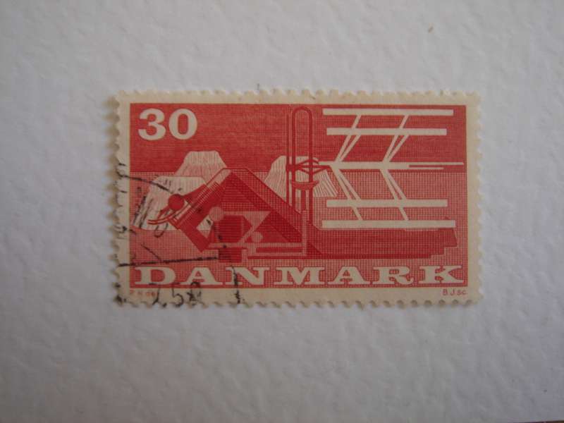 1960 Denmark - Combine Harvester 30 Oere used, stamped