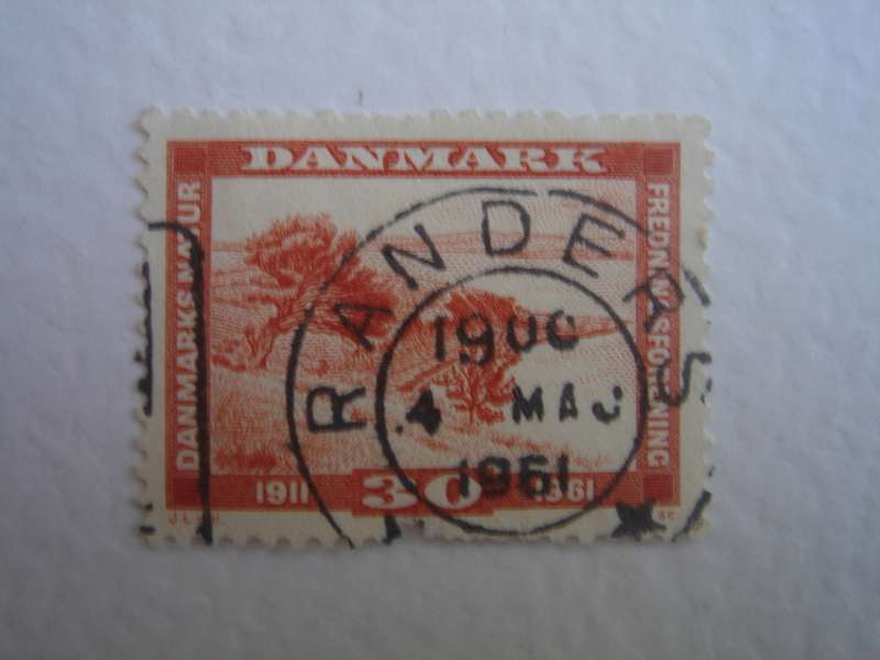 1961 Denmark - Coastal Scene 30 Oere used, stamped