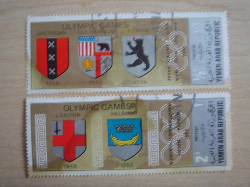 1968 Yemen - Olympic Games Commemoration 1/2 + 2 B used, stamped