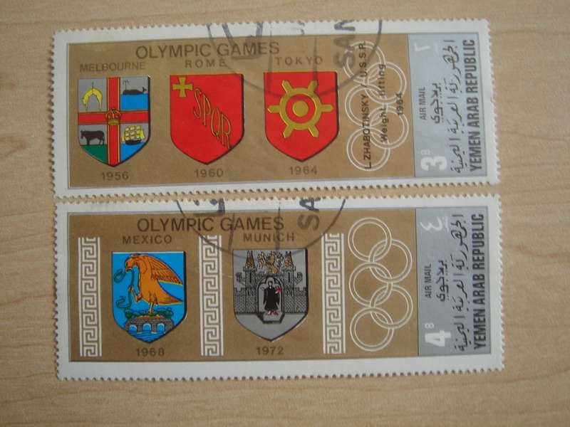 1968 Yemen - Olympic Games Commemoration 3 + 4 B used, stamped