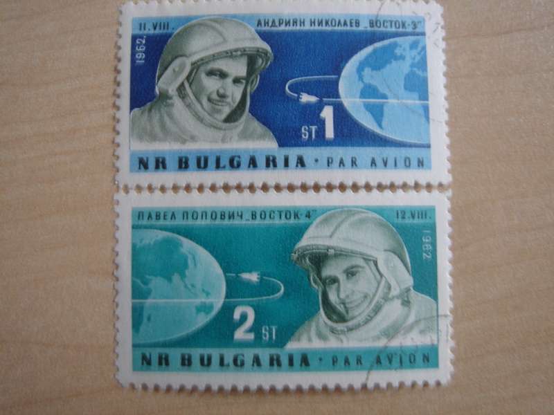 1962 Bulgaria - Vostok IV Mission 1 & 2 ST used, stamped