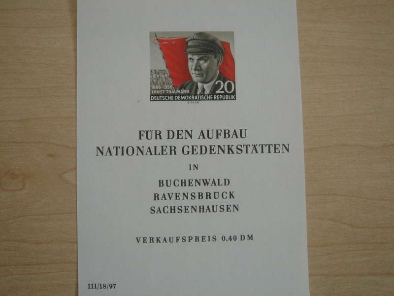 1956 DDR MiNr 520B in Block 14 MNH