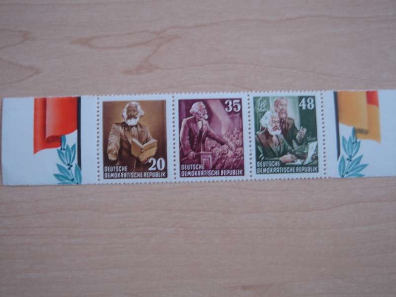 1953 DDR MiNr 388,390,391 A Y I ZD from Block 8 MNH