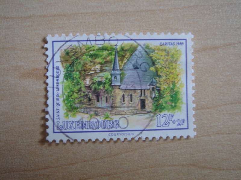 1989 Luxembourg - St. Quirin 12 + 2 F Caritas used, stamped
