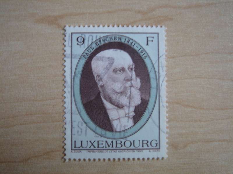 1990 Luxembourg - Paul Eyschen 9 F used, stamped