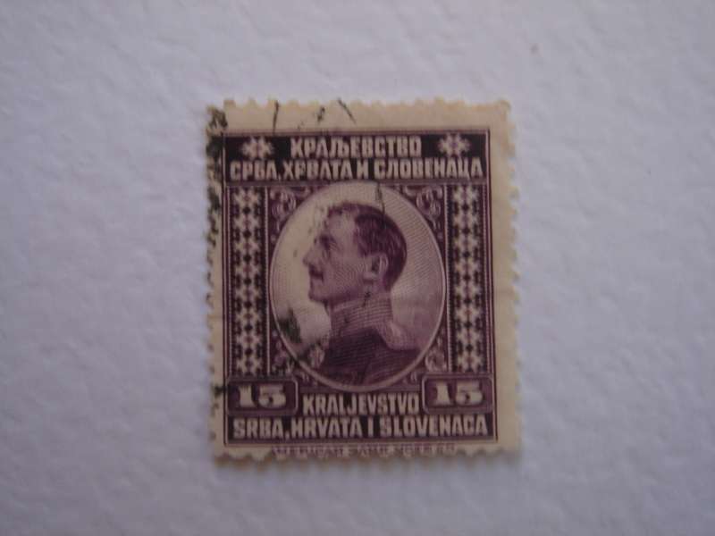 1921 Yugoslavia - Prince Alexander 15 h used, stamped