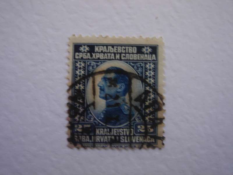 1921 Yugoslavia - Prince Alexander 25 h used, stamped