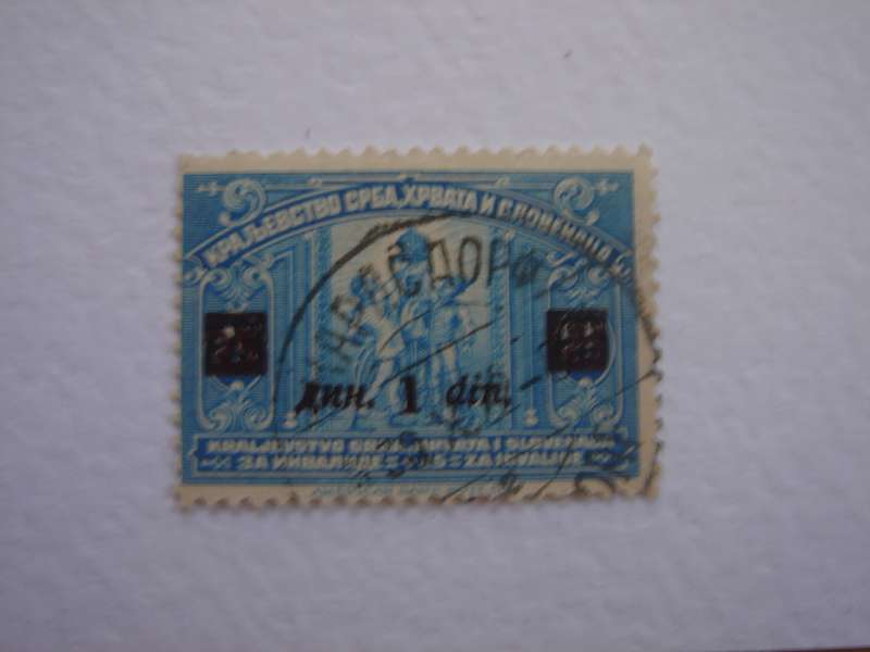 1922 Yugoslavia - 1 D on 25 h used, stamped