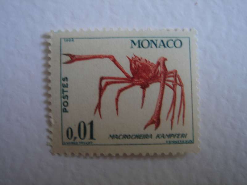 1964 MONACO - Crab 0.01 F MNH