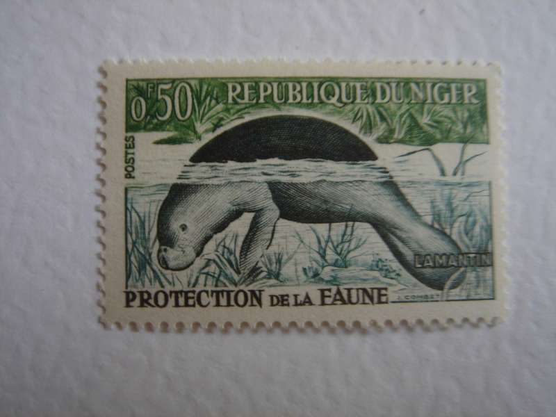 1959 Niger - African Manatee 0.50 F MNH