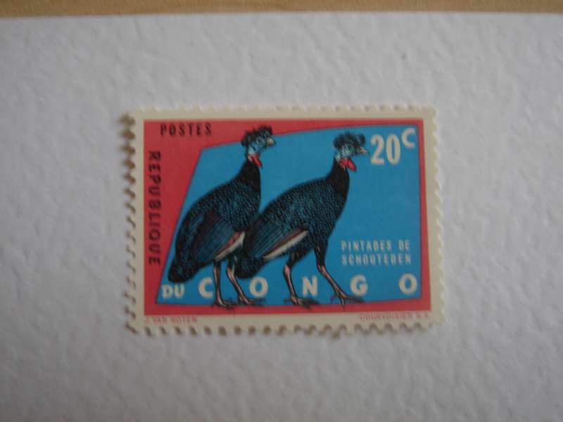 1963 Congo Republic - Guinea Fowl 20 C MNH