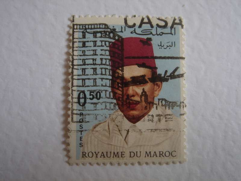 1968 Morocco - King Hassan II - 0.50 F used, stamped