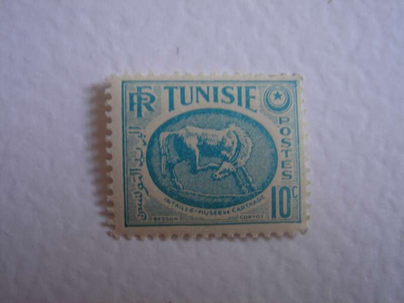 1950 Tunisia - Horse (Musee de Carthage) 10 c MNH