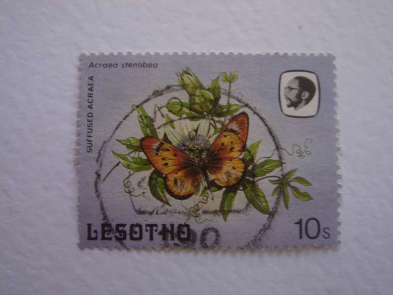 1984 Lesotho - Butterfly 10 S used, stamped